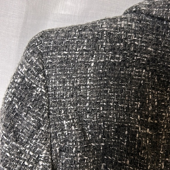 jacket,wool blend,zip, fitted,tweed, preppy clueless,academia,career,great cond - Picture 6 of 15